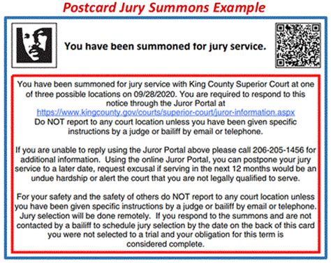 King county jury duty portal - Welcome to the King County Superior Court's online juror summons response option. Please follow the directions below to begin: LOGIN INSTRUCTIONS: ... JURY SERVICES King County Superior - Seattle 516 Third Avenue Seattle, WA 98104 Close ...